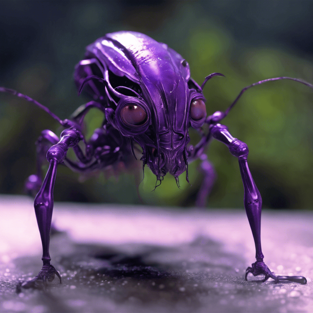 The Xenomite Parasite is a small, insect-like creature with metallic exoskeleton and glowing purple eyes. It latches onto its victims, injecting them with a venom that weakens their defenses and drains their energy. The parasite feeds on the life force of its host, growing stronger with each meal.