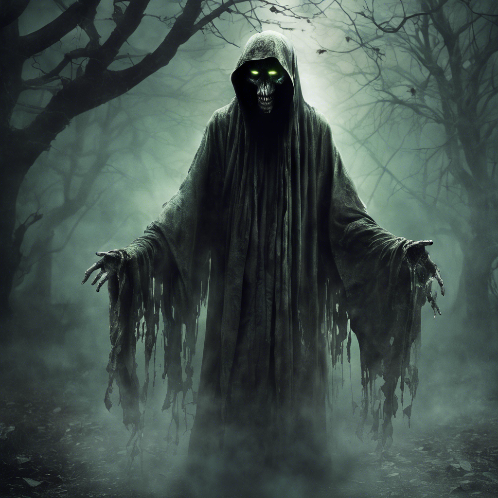 The Phantom Wailer is a ghostly figure draped in tattered robes, its face hidden beneath a hood. Its chilling wails echo through the fog-shrouded streets of Ravenswood, instilling fear in all who hear its mournful cries. Glowing eyes peer out from the darkness, filled with an otherworldly hunger for souls.